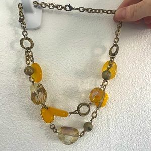 Chunky Yellow Necklace